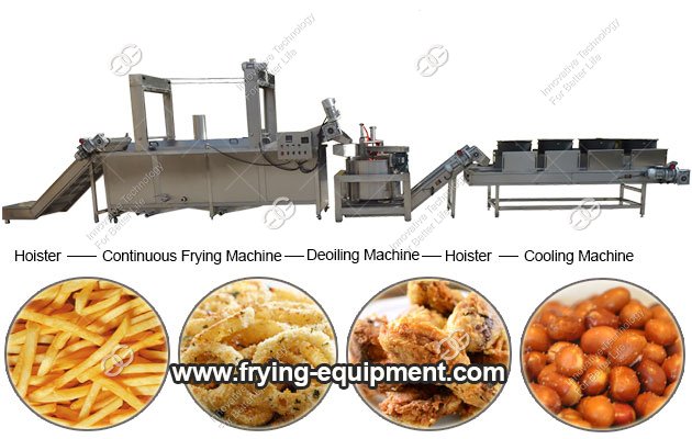 Continuous Peanut Fryer Machine Line