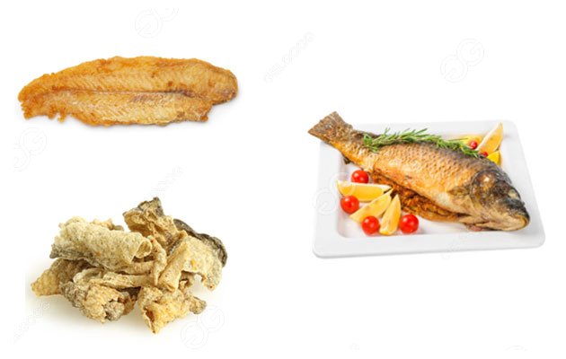 fish skin fried