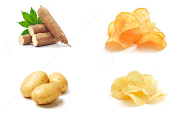 potato chips VS cassava chips