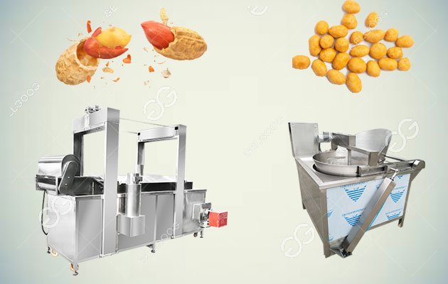 groundnut frying machine