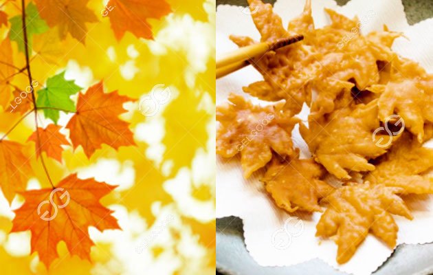 deep fried maple leaves japan