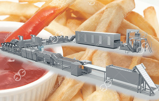 frozen french fries production line 