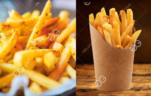 french fries making  