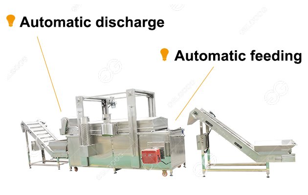 tapioca chips frying machine details